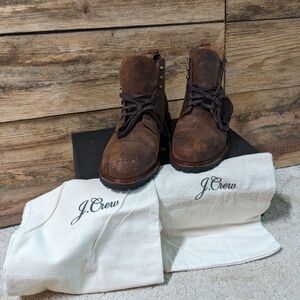 J. Crew Kenton cap top leather lace up men's boots